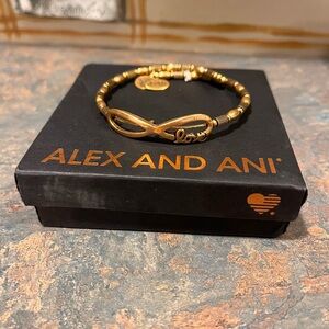 Alex and Ani Gold Infinity Love Bracelet